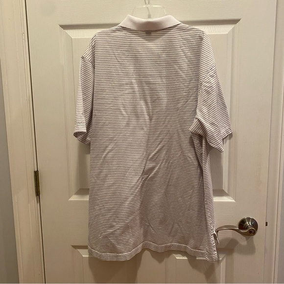 Peter Millar White and Navy Polo Shirt Classic Design - Picture 5 of 5